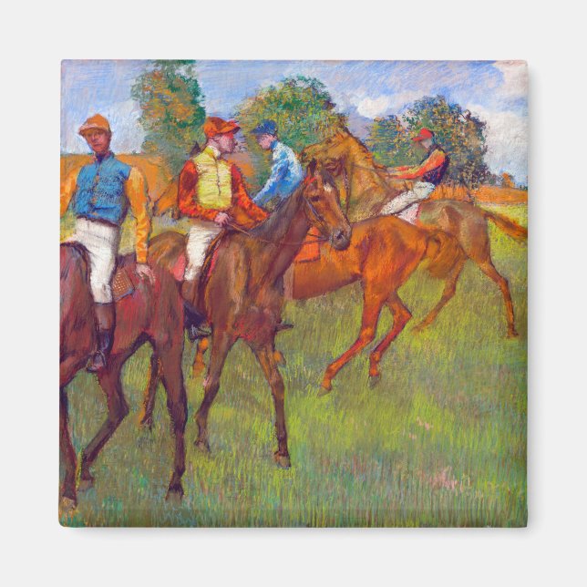 Íman Jockeys e Race Horses, Edgar Degas (Frente)