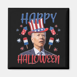 Íman Joe Biden Confusa Feliz 4º Do Halloween Quarto O