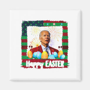 Íman Joe Biden engraçado feliz Páscoa confuso 4 de julh