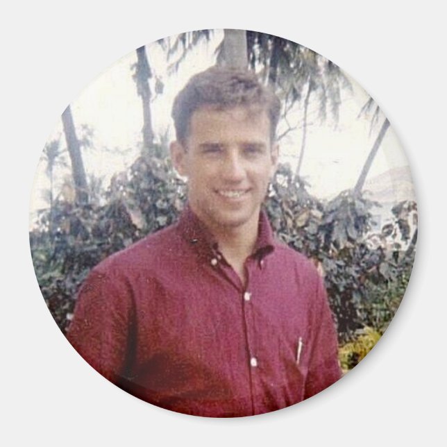 Íman Joe Biden jovem estilizado (Frente)
