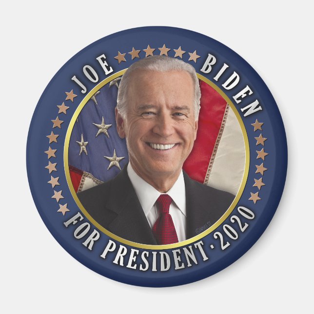 Íman Joe Biden para Presidente 2020 Foto Democrata (Frente)