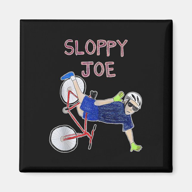 Íman Joe Funny Biden Sloppy Joe Biden Funny Usa (Frente)