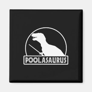 Íman Jogador Billiard do Poolassauro Dinossauro Snooker