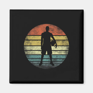 Íman Jogador Bysketbyll Oferece diversão Retro Estilo d