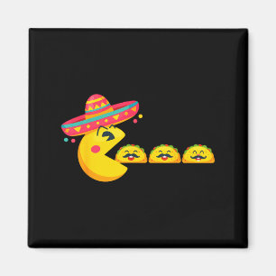 Íman Jogador comendo sombrero cinco de maio festa mexic