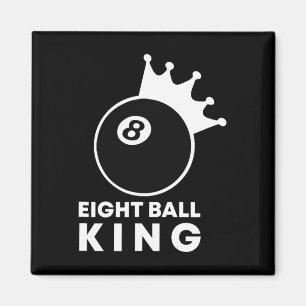 Íman Jogador da Piscina 8 Ball King 8 Billiards Lucky