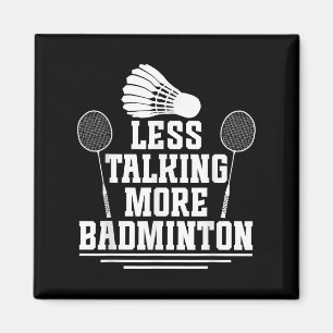 Íman Jogador de Badminton Menos Falando