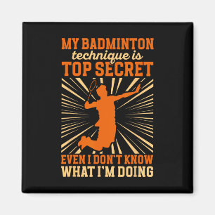 Íman Jogador de Badminton Minha Técnica de Badminton