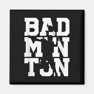 Íman Jogador de Badminton Tiro Raquete Volante Jogo Atl