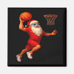 Íman Jogador de Basquete Legal do Papai Noel Afundando