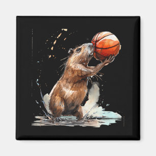Íman Jogador de basquetebol Trabalho de arte Ca