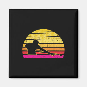 Íman Jogador de Bilhar Retro Vintage Piscina Esportiva