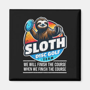 Íman Jogador de Disco de Golfe I Equipe Sloth