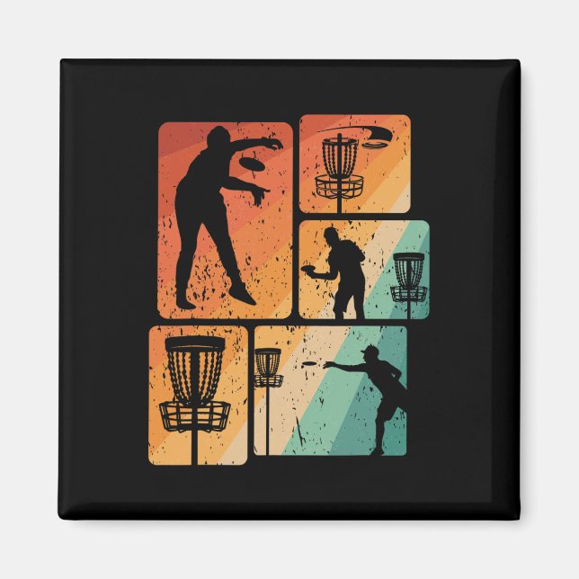 Íman Jogador de Disco Golfe Divertido Disco Voador Lega (Frente)