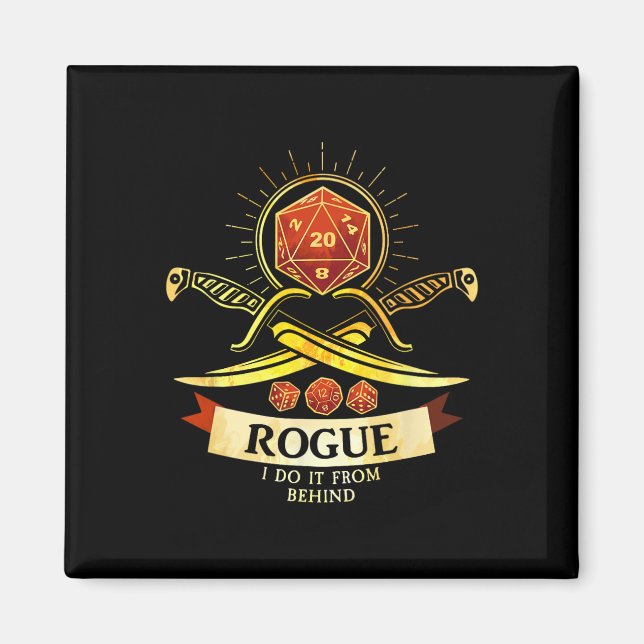 Íman Jogador de Fantasia Rogue Rpg Cl  (Frente)