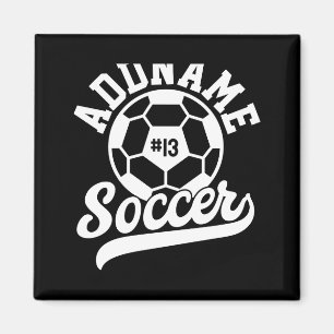 Íman Jogador de Futebol Adicionar Nome Equipe de Futebo