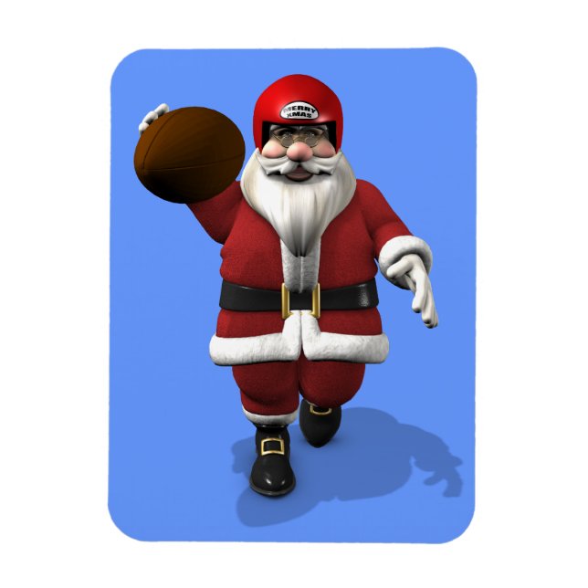 Íman Jogador de futebol americano Santa Claus (Vertical)
