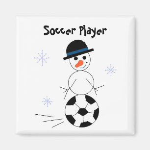 Íman Jogador de Futebol Boneco de Neve