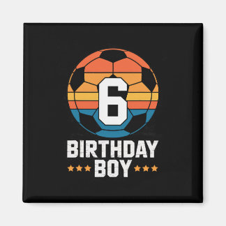 Íman Jogador de Futebol de 6 Anos Aniversário de 6º Ani