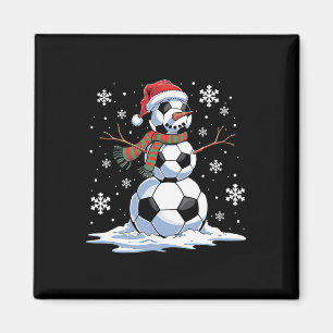 Íman Jogador de futebol do Snowman Santa Hábito Natal F