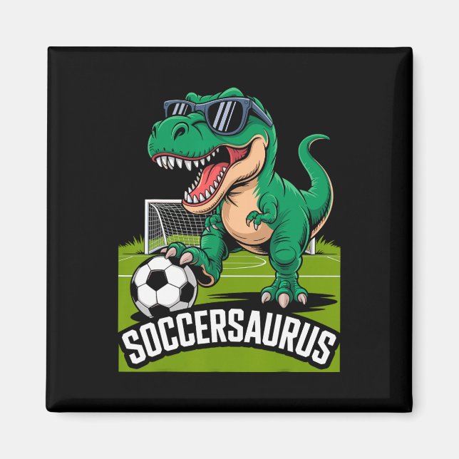 Íman Jogador de Futebol Soccersaurus Dinossauro T-rex F (Frente)