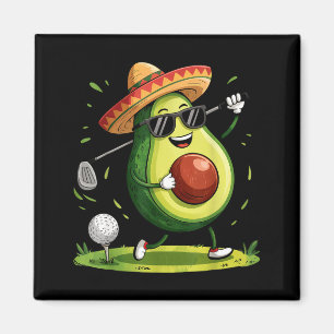 Íman Jogador de golfe taco cinco de mayo golfista mexic