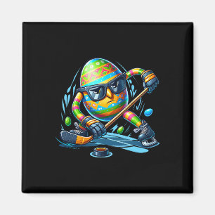 Íman Jogador de Hóquei na páscoa Ovos Coelhos Coelhos C