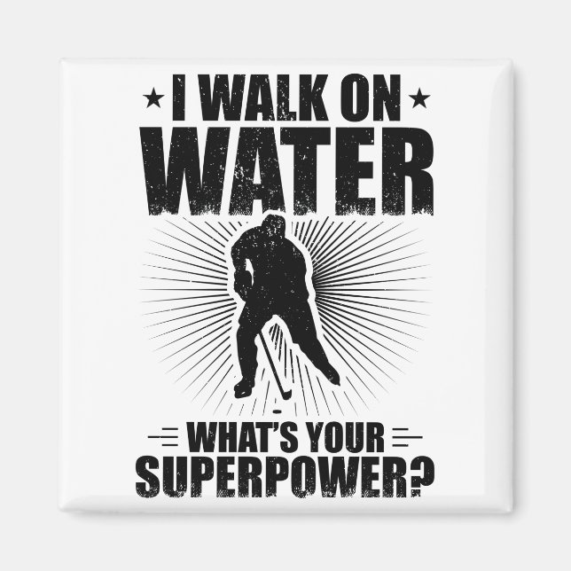 Íman Jogador De Hóquei No Gelo| Ideias de presentes da  (Frente)