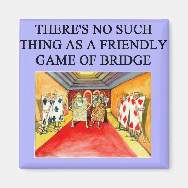 Íman jogador de jogo bridge duplicado (Frente)