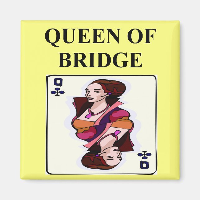 Íman jogador de jogo bridge duplicado (Frente)