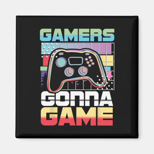Íman Jogador de jogos do Gongo Engraçado (Frente)