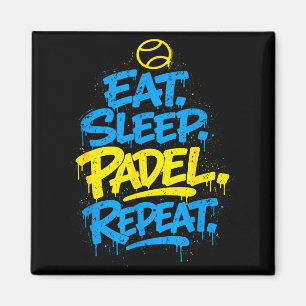 Íman Jogador de Padel desenho engraçado repetição