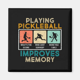 Íman Jogador de Pickleball Cita Pickleball Engraçado Gr