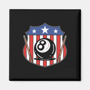 Íman Jogador de Piscina 8 Ball Billiard Oito Ball Billi
