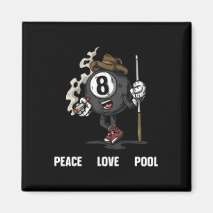 Íman Jogador de Piscina 8 Ball Billiard Oito Ball Billi