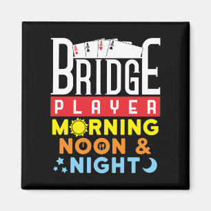 Íman Jogador de Ponte Engraçado Manhã Noite e Noite