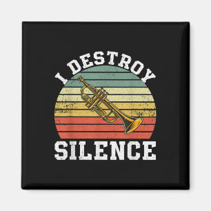 Íman Jogador de Trompete Engraçado Eu Destruo Silence V