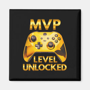 Íman Jogador de Video Game Nível MVP Desbloqueado Ouro