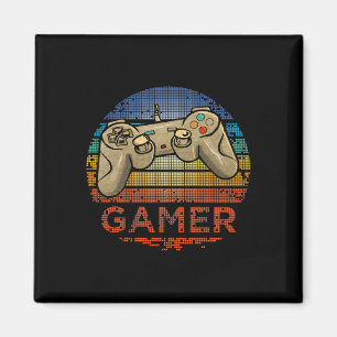 Íman Jogador de Video Game Retro Gamer Meninos Meninas