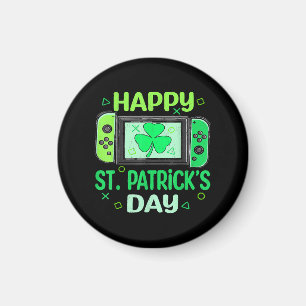 Íman Jogador de Vídeo Shamrock Feliz Dia de São Patríci