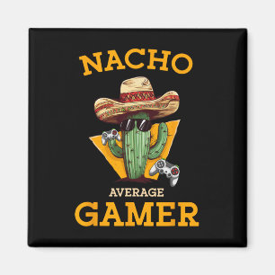 Íman Jogador de videogame Nacho Average Gamer engraçado