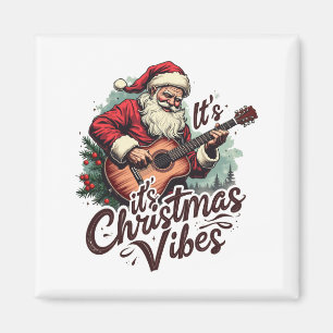 Íman Jogador de Violão de Papais noeis de Natal - Rocki