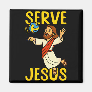 Íman Jogador de Volei Equipe Jesus Saque Jesus