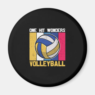 Íman Jogador de Voleibol Um Acerto de Voleibol