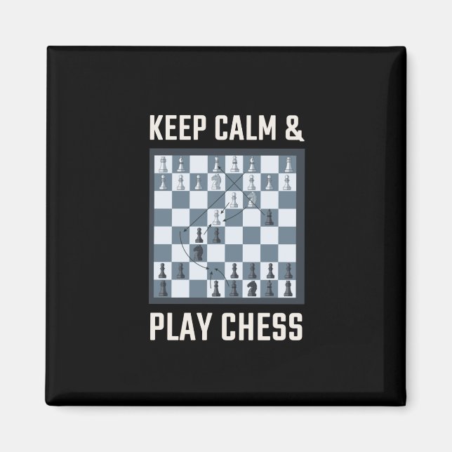 Íman Jogador de Xadrez do Conselho Chess (Frente)