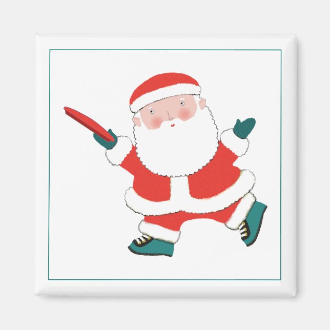 Íman Jogador Frisbee Último A Parar (Frente)