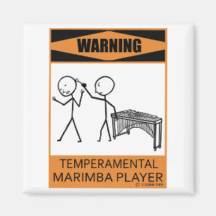 Íman Jogador Temperamental de advertência do Marimba