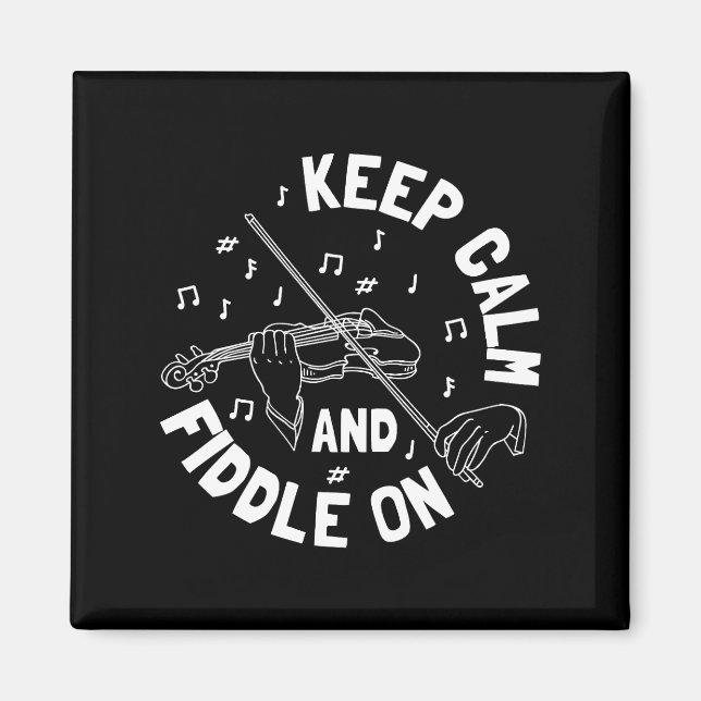 Íman Jogador Violino Engraçado (Frente)