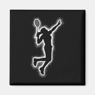 Íman Jogadora de Badminton Peteca Meninas Crianças Badm