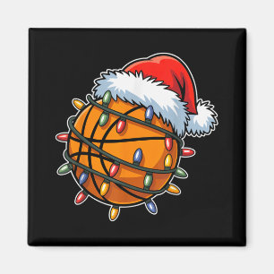 Íman Jogadores De Basquete Engraçados À Luz De Natal Pa